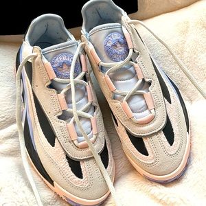 adidas niteball chunky pink and lavender sneakers